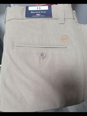 Vineyard Vines Khaki Performance Breaker Pants